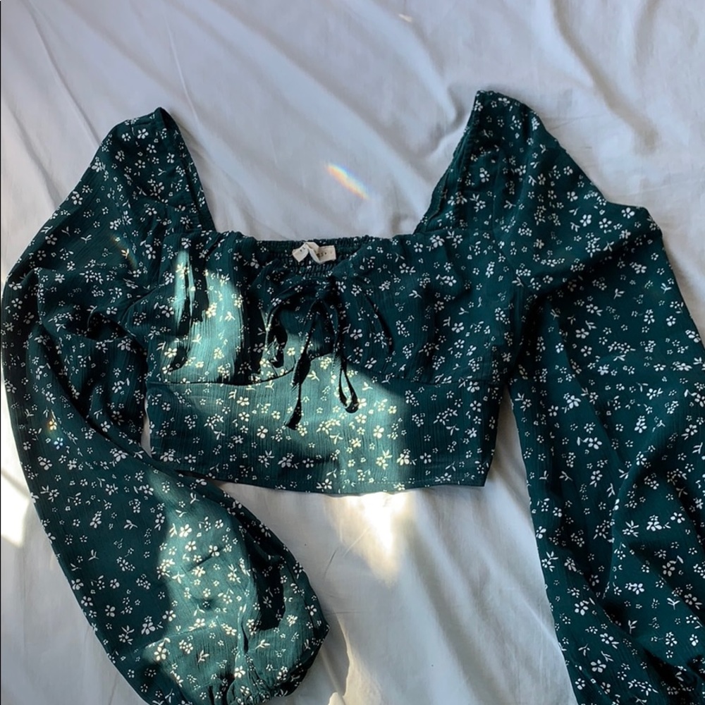 PacSun L.A. Hearts Long Sleeve Crop Top